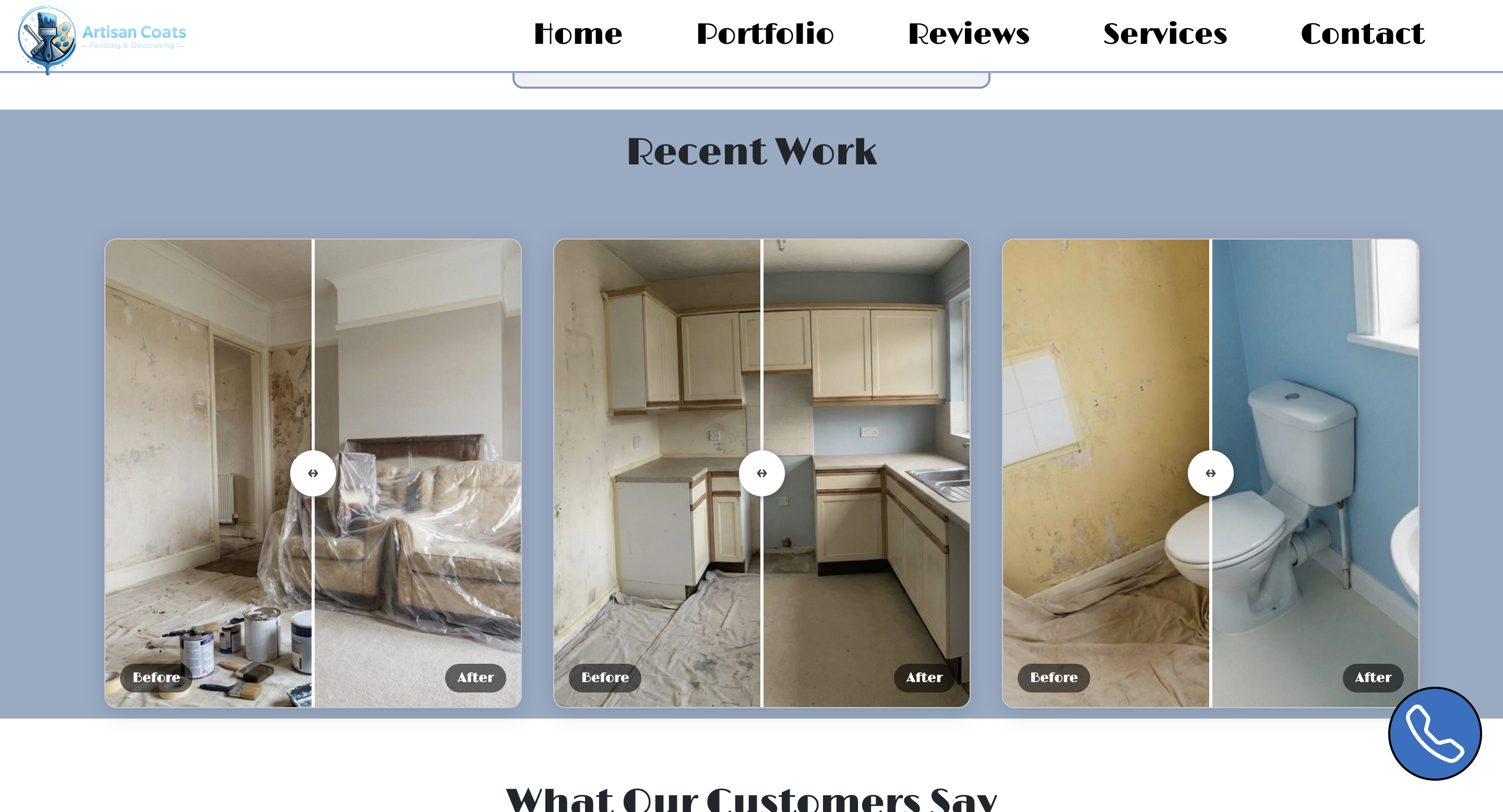 Painting website portfolio